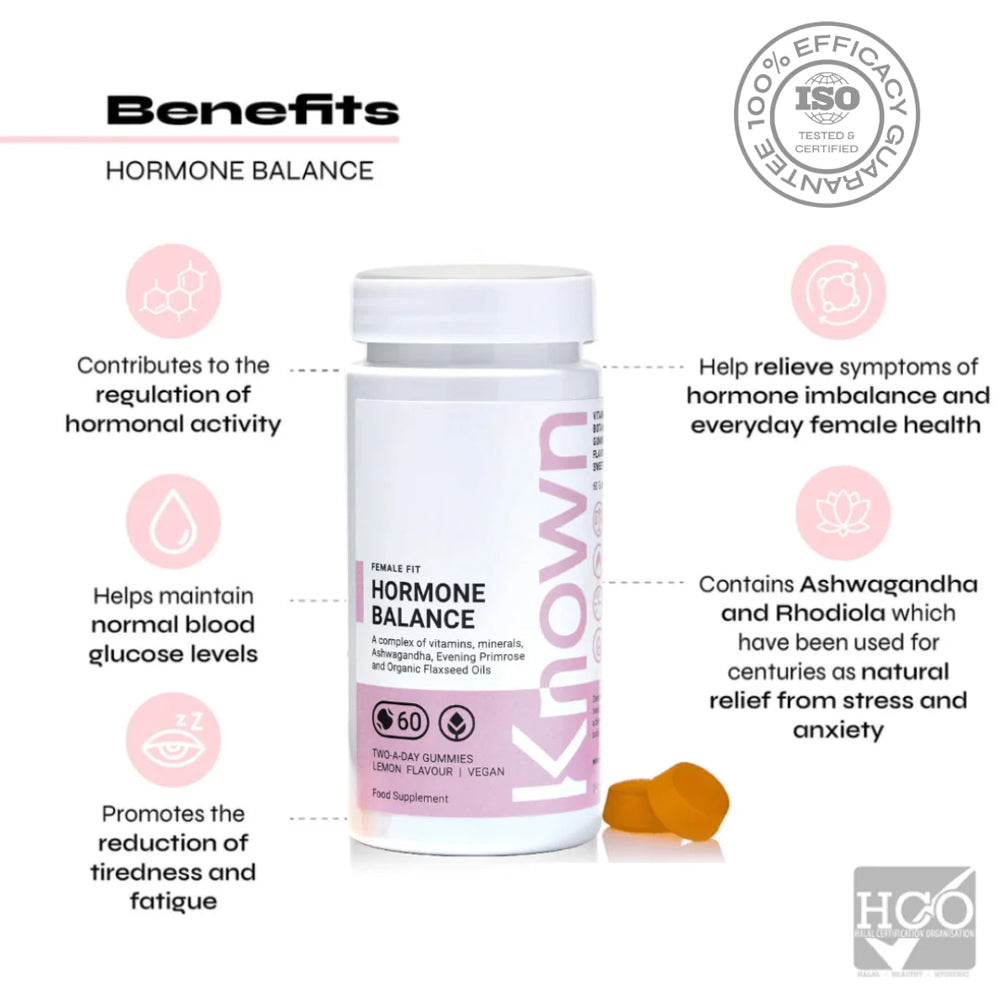 Known Nutrition Hormone Balance Vegan Gummies