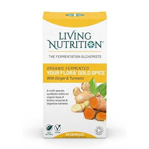 Living Nutrition Organic Fermented Your Flora Gold Spice