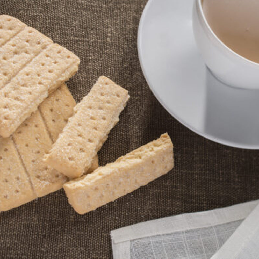 plate of Lovemore Gluten-Free Shortbread Fingers