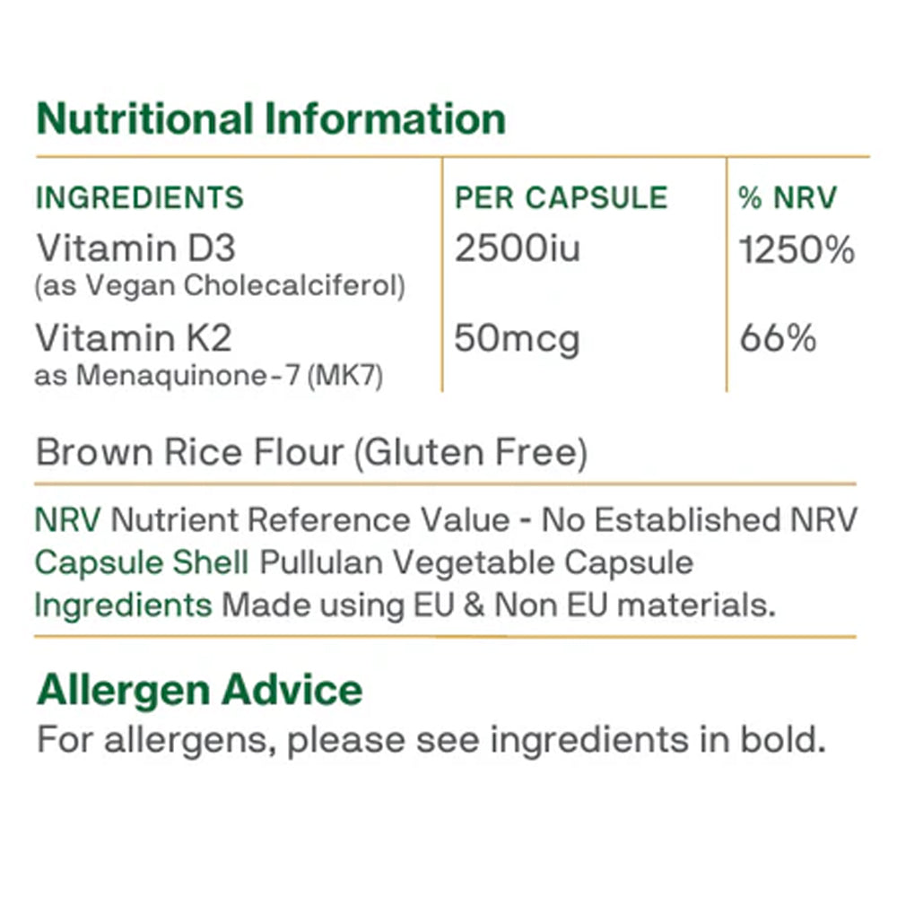 Macanta Vitamin D3 & K2 info