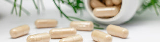 capsules and packaging with greenery