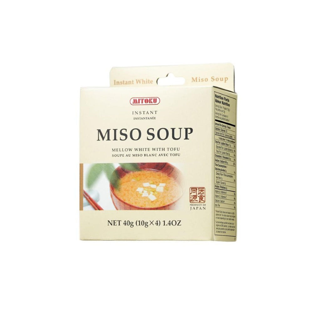 Mitoku Instant White Miso Soup with Tofu – 4x10g