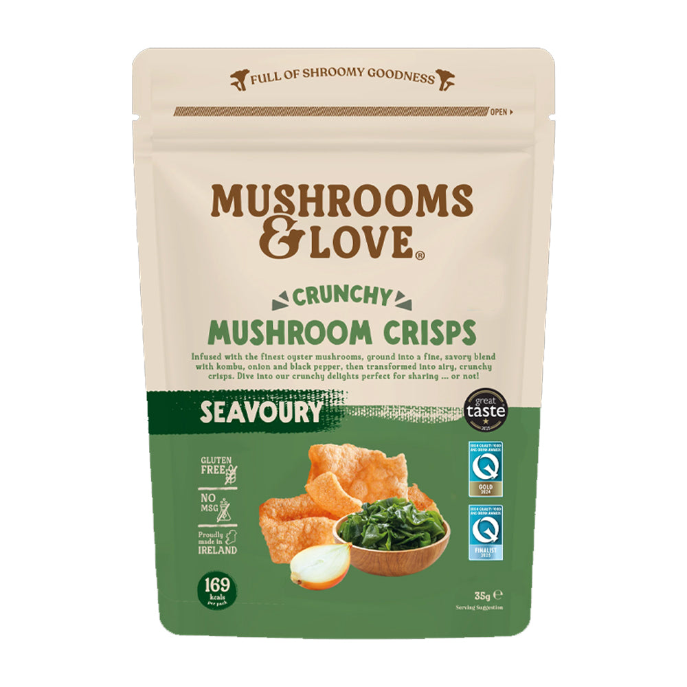Mushrooms & Love Seavoury Mushroom Crisps