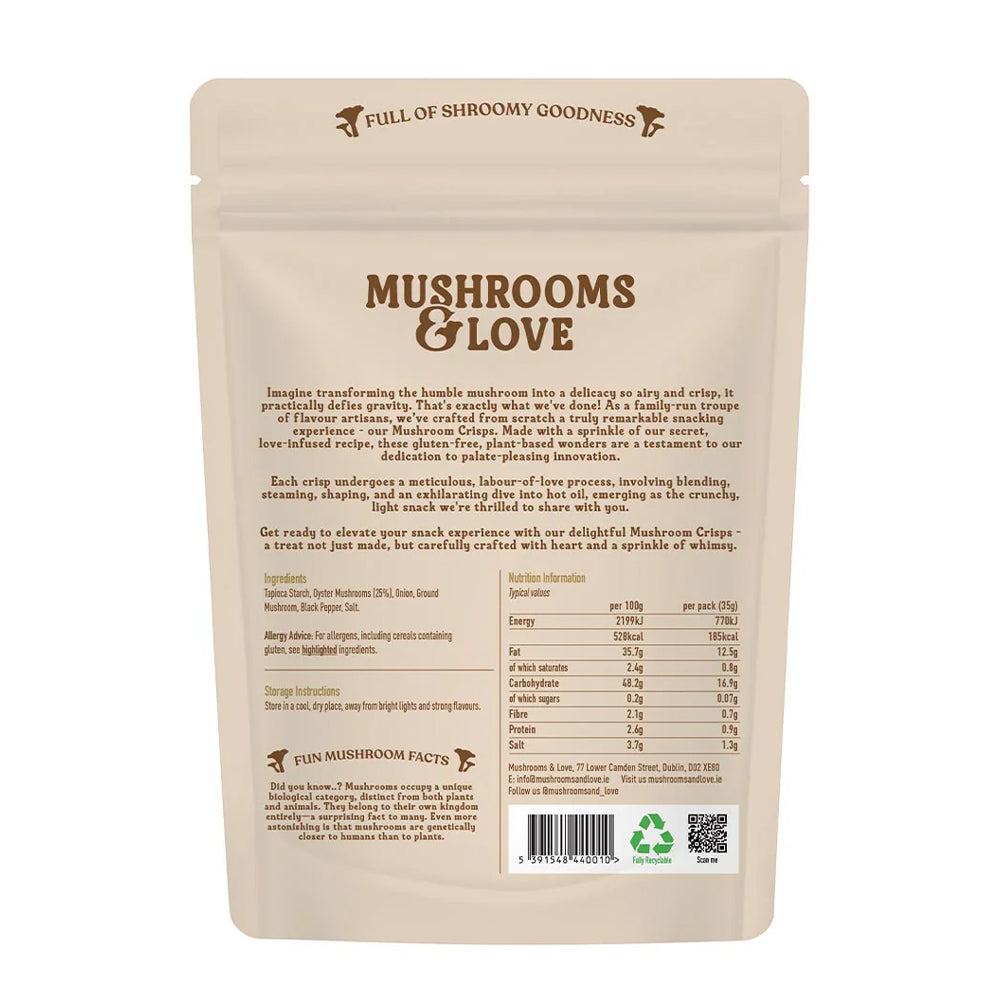 Mushrooms & Love Shroom Mushroom Crisps