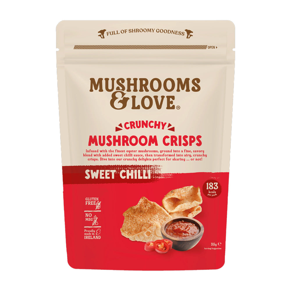 Mushrooms & Love Sweet Chilli Mushroom Crisps