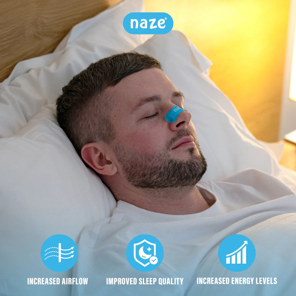Naze nose strips benefits infographic.
