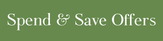White text on green background 'Spend & Save Offers'