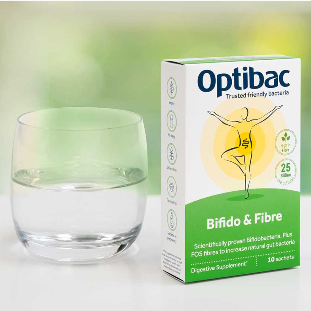 OptiBac Probiotics Bifidobacteria & Fibre- 10 Sachets