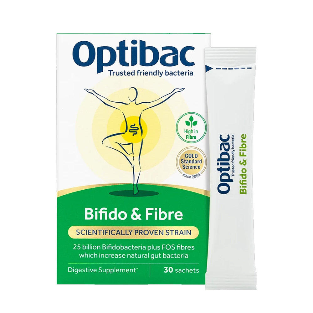 Optibac Bifidobacteria & Fibre - 30 Sachets
