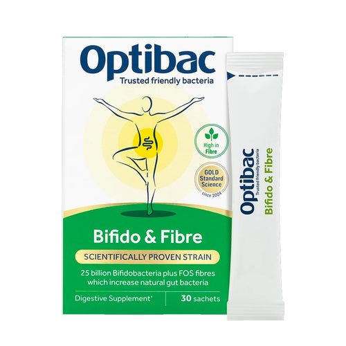 Optibac Bifidobacteria & Fibre - 30 Sachets
