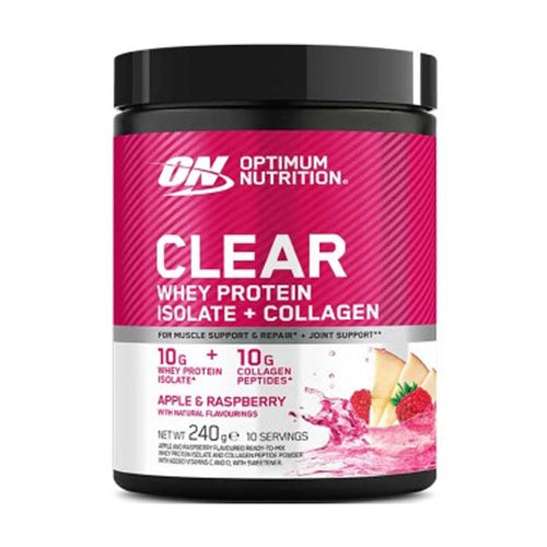 Optimum Nutrition Clear Whey Protein Isolate + Collagen Apple & Raspberry
