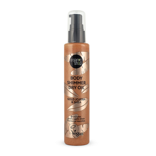 Organic Shop Gold Jojoba & Shea Body Shimmer Oil