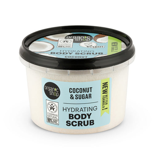 tub of Organic Shop Hydrating Coconut Body Scrub