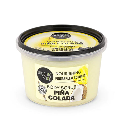 tub of Organic Shop Nourishing Pina Colada Body Scrub