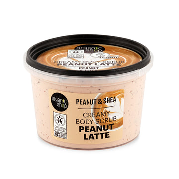 Organic Shop Peanut Latte Creamy Body Scrub Tub
