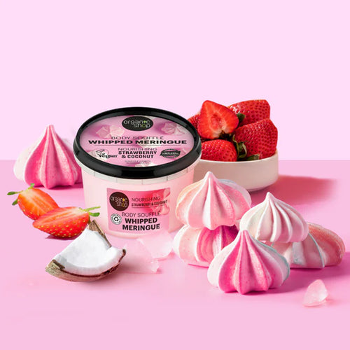 Organic Shop Whipped Meringue Nourishing Body Souffle Strawberry & Coconut
