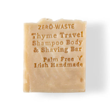 Palm Free Irish Soap Thyme Travel Shampoo & Shaving Bar