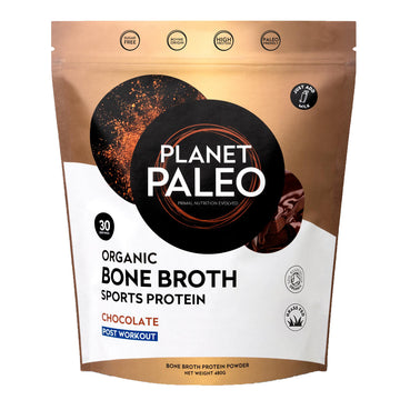Planet Paleo Organic Bone Broth Sports Protein Powder - Chocolate