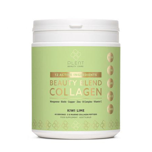 Plent Beauty Blend Collagen Kiwi Lime tub