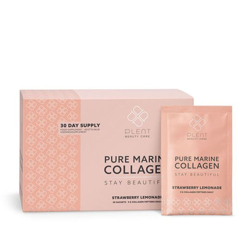 Plent Pure Marine Collagen Strawberry Lemonade box