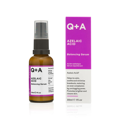 Q+A Azelaic Acid Balancing Serum with box