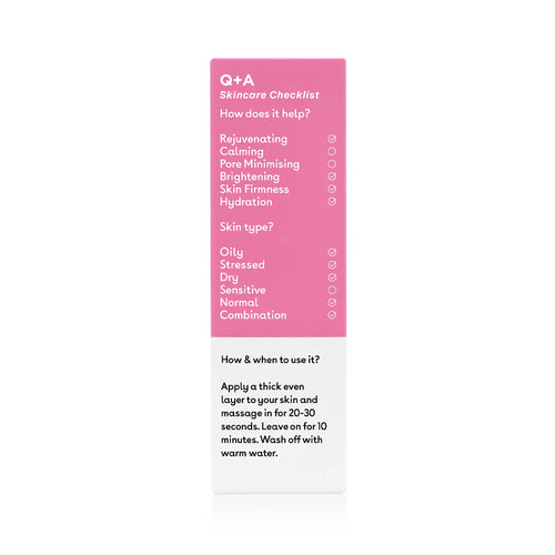 Q+A Vitamin A.C.E. Warming Gel Mask back