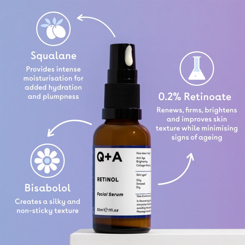 Q+A Retinol Facial Serum