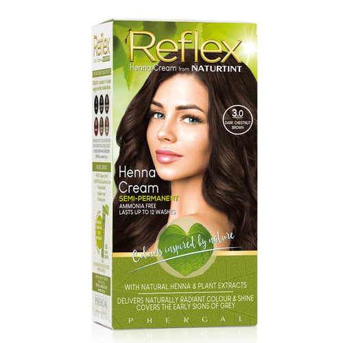 Naturtint Reflex Semi-Permanent Henna Cream - 3 Dark Brown Chestnut