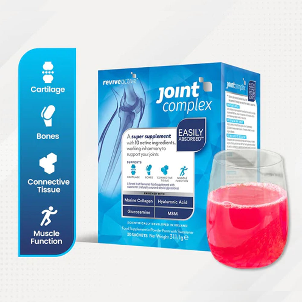 Revive Active Joint Complex 6 Month Supply boxes with glass