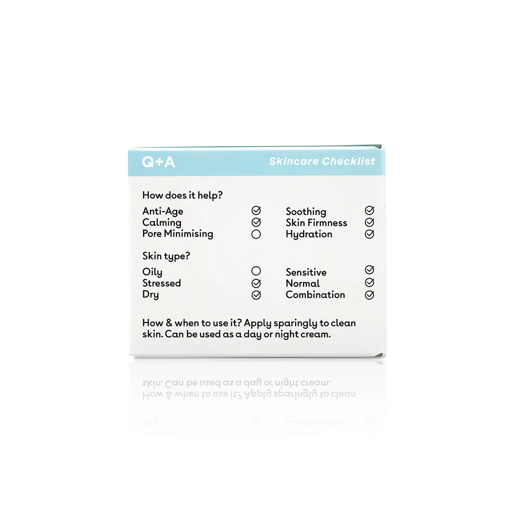 Snow Algae Intensive Face Cream back of box