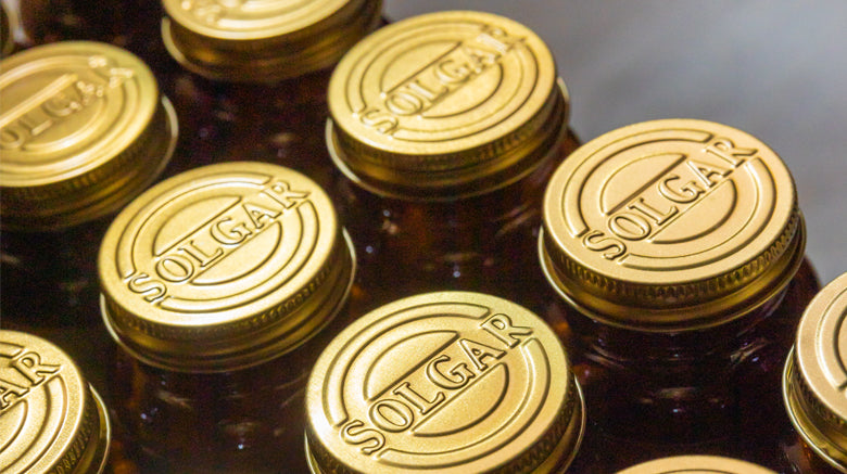 gold solgar supplement bottle lids