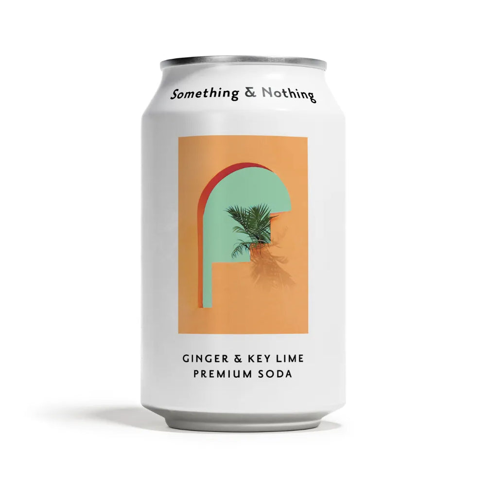 Something & Nothing Ginger & Lime Premium Soda