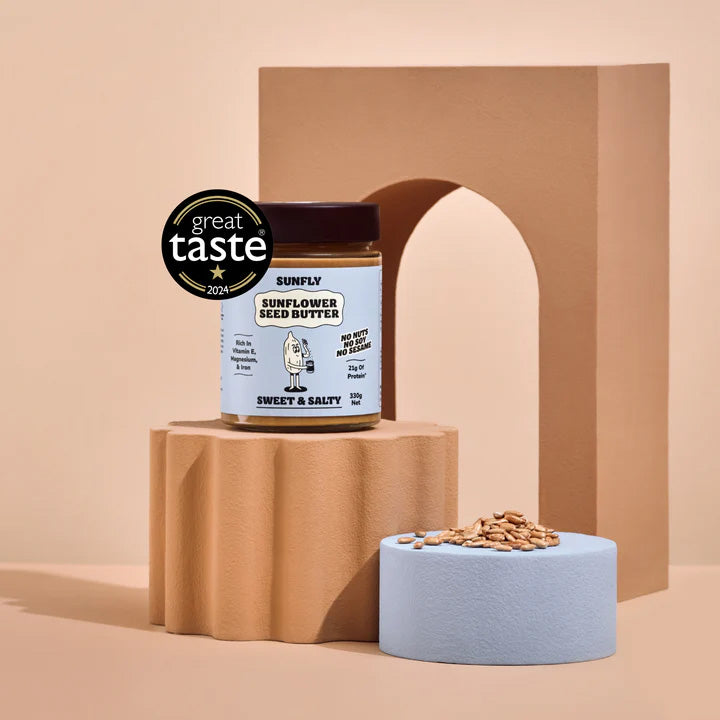 Sunfly Sunflower Seed Butter Sweet & Salty flavour.