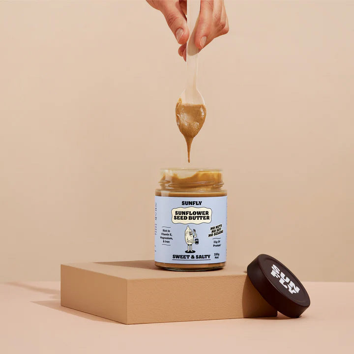 Sunfly Sunflower Seed Butter Sweet & Salty flavour.