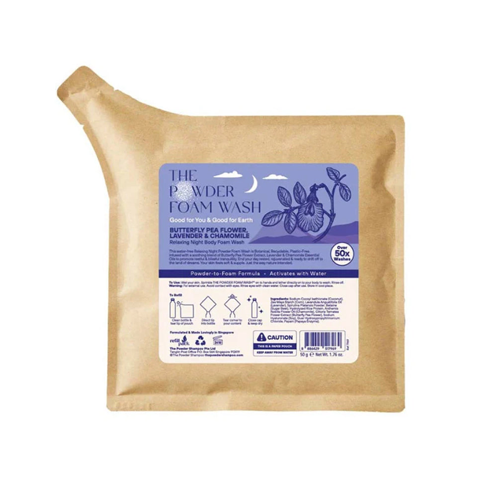 The Powder Foam Body Wash in Lavender & Chamomile