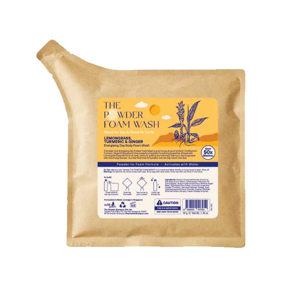 The Powder Foam Body Wash in Lemongrass & Ginger