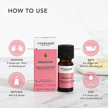 Tisserand Geranium Essential Oil