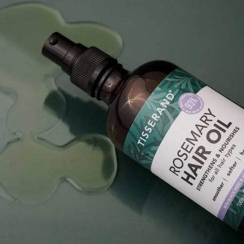 bottle of Tisserand Rosemary Hair Oil