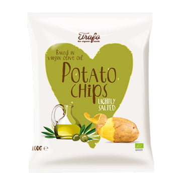 bag of Trafo Potato Chips Baked In Olive Oil