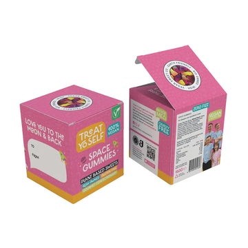 Treat Yo Self Space Gummies Gift Box Packaging