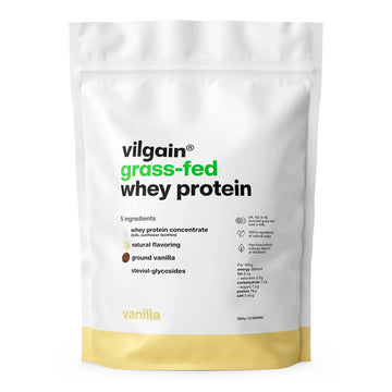 Vilgain Grass Fed Whey Protein vanilla flavour