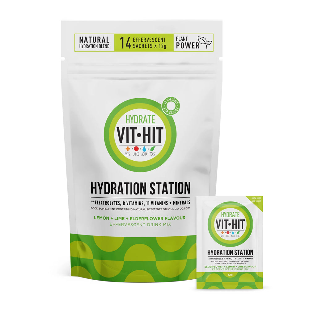 VitHit Hydration Station Lemon, Lime & Elderflower - 14 Sachets
