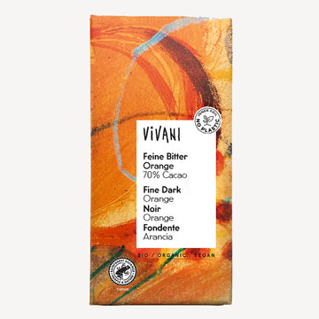 Vivani Organic Fine Dark Orange Chocolate - Evergreen Healthfoods