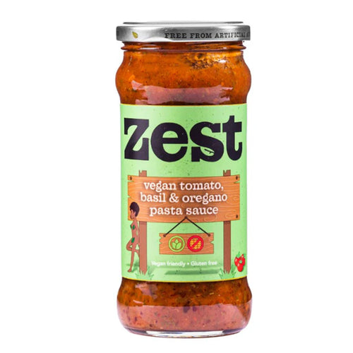 Zest Vegan Tomato, Basil & Oregano Pasta Sauce