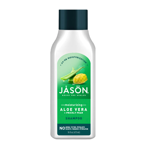 bottle of Jason Intense Moisture Aloe Vera 80% + Prickly Pear Shampoo