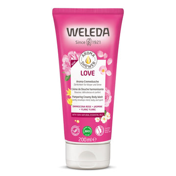 tube of Weleda LOVE Aroma Shower