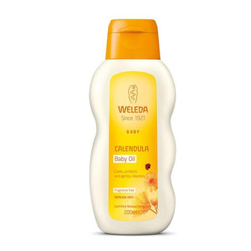 bottle of Weleda Baby Calendula Oil