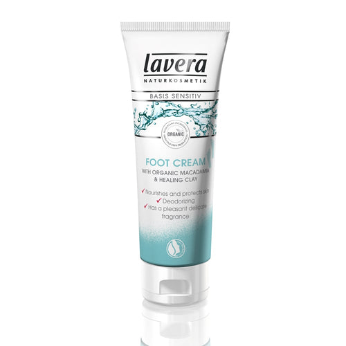 tube of Lavera Basis Sensitiv Foot Cream