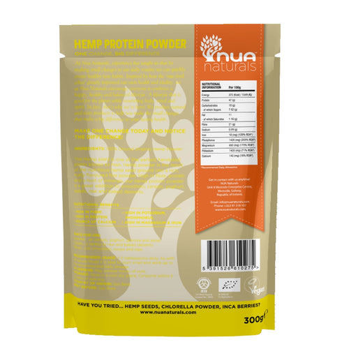 bag of Nua Naturals Organic Hemp Protein Powder