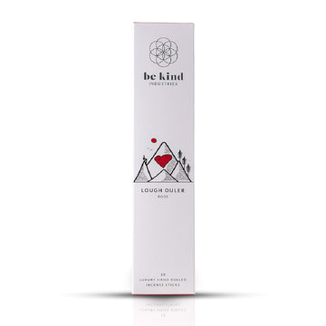 pack of Be Kind Lough Ouler Rose & Sandalwood Hand Rolled Incense Sticks
